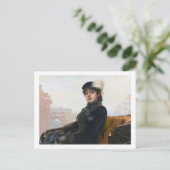 Portret van een onbekende vrouw, Ivan Kramskoi Briefkaart (Staand voorkant)