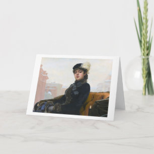 Portret van een onbekende vrouw, Ivan Kramskoi Kaart