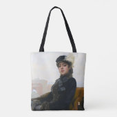 Portret van een onbekende vrouw, Ivan Kramskoi Tote Bag (Achterkant)