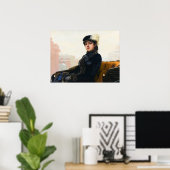 Portret van een onbekende vrouw van Ivan Kramskoi Poster (Thuiskantoor)