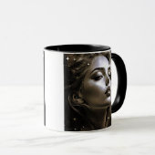 Portret van een ontvlammende vrouw. mok (Voorkant rechts)