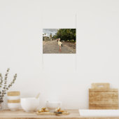 Portret van een ooievaar poster (Keuken)