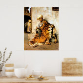 Portret van een oostelijk man poster (Keuken)