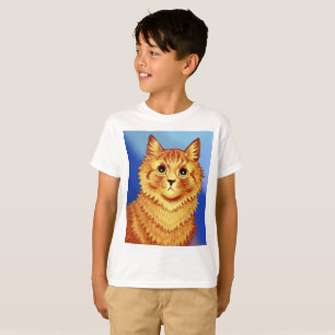 Portret van een oranje kat door Louis Wain T-shirt