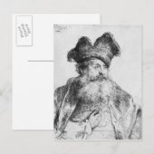 Portret van een oud man briefkaart (Voorkant / Achterkant)
