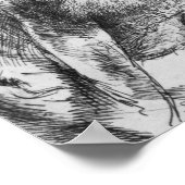 Portret van een oud man poster (Hoek)