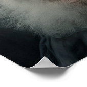 Portret van een oude kolenmijnbouwer in de 19e eeu poster (Hoek)