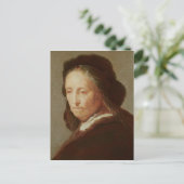 Portret van een oude vrouw, c.1600-1700 briefkaart (Staand voorkant)