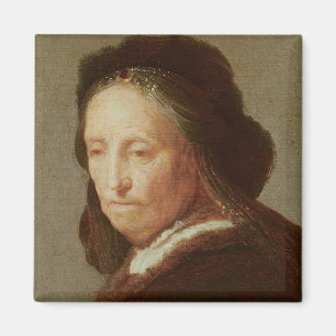 Portret van een oude vrouw, c.1600-1700 magneet