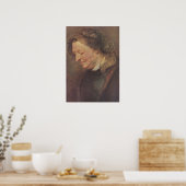 Portret van een oude vrouw poster (Keuken)