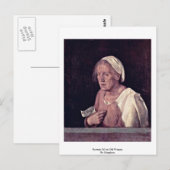 Portret van een oude vrouw van Giorgione Briefkaart (Voorkant / Achterkant)