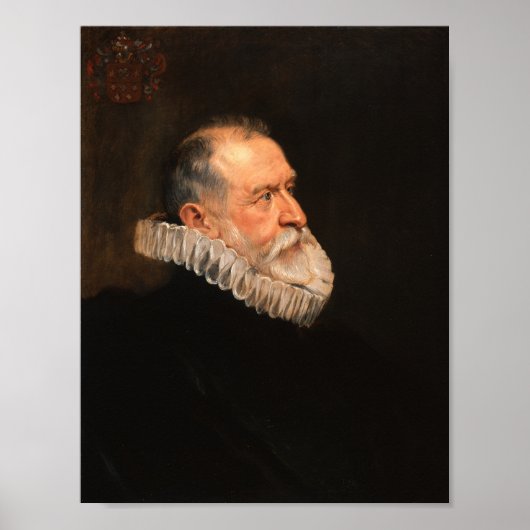 Portret van een ouder Man – Rubens Barok Print (Voorkant)