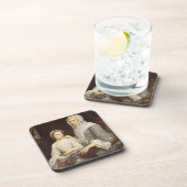 Portret van een oudere dame en een jong meisje (ol drankjes onderzetter (Rechterzijde)