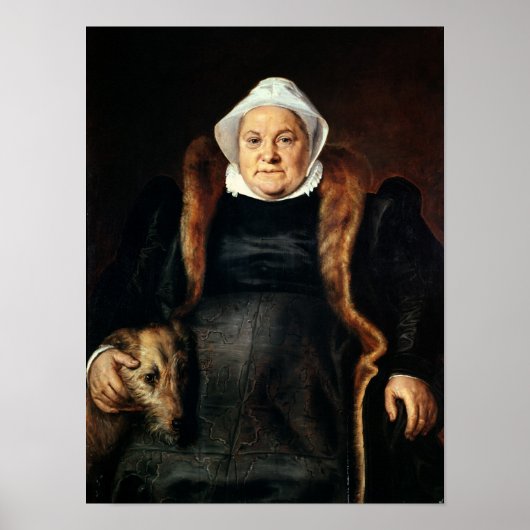 Portret van een oudere vrouw poster (Voorkant)