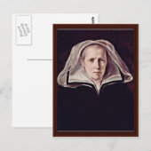 Portret van een oudere vrouw van Reni Guido Briefkaart (Voorkant / Achterkant)