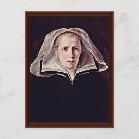 Portret van een oudere vrouw van Reni Guido Briefkaart (Voorkant)