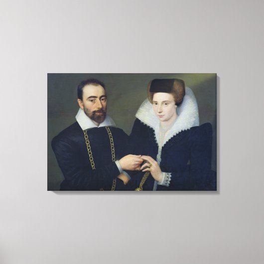 Portret van een paar canvas afdruk (Voorkant)