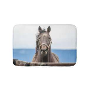 Portret van een paard badmat