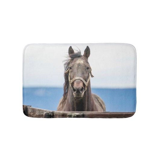 Portret van een paard badmat (Voorkant)