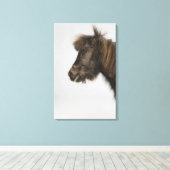 portret van een paard canvas afdruk (Insitu (Houten vloer))