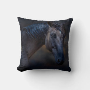 Portret van een paard kussen