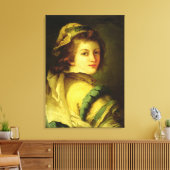 Portret van een pagina, 1762-70 (olie op canvas) canvas afdruk (Insitu (Woonkamer))