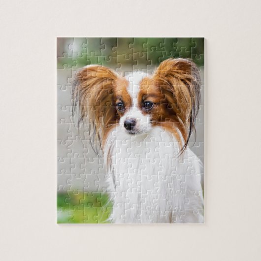 Portret van een papillon hond legpuzzel (Verticaal)