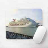 Portret van een passerend cruiseschip muismat (Met muis)