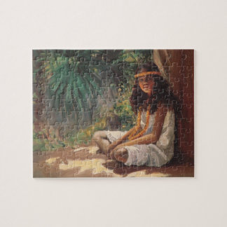 Portret van een polynesiaans meisje - Helen T. Dra Legpuzzel