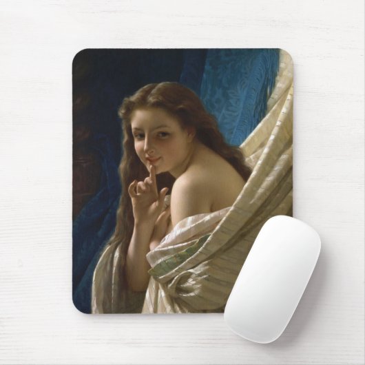 Portret van een prachtig Flirty jonge vrouw Muismat (Met muis)