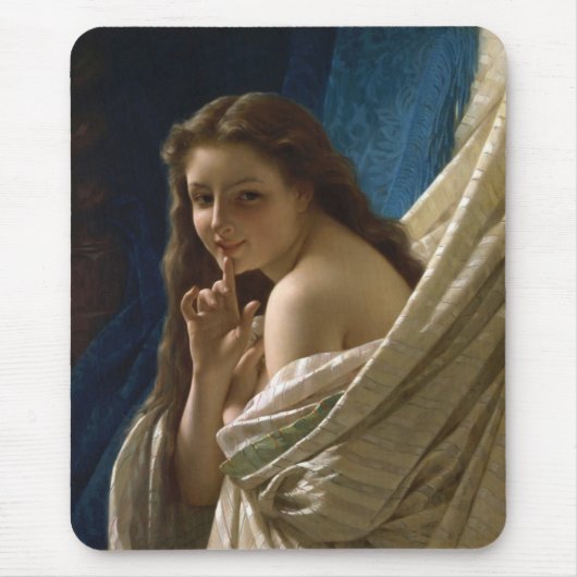 Portret van een prachtig Flirty jonge vrouw Muismat (Voorkant)