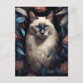 Portret van een prachtige siamese kat briefkaart (Voorkant)