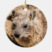 Portret van een Rock Hyrax Keramisch Ornament (Achterkant)