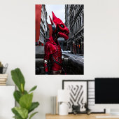 Portret van een rode Republikeinse buitenaards | A Poster (Thuiskantoor)