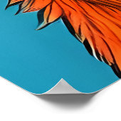 Portret van een rode vos | AI Art Poster (Hoek)