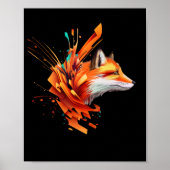 Portret van een rode vos poster (Voorkant)