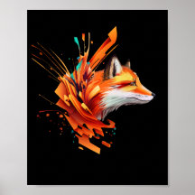 Portret van een rode vos