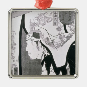 Portret van een Ronin uit 'Seichin Gushi Shozo' Metalen Ornament