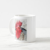 Portret van een Rooster Koffiemok (Voorkant links)