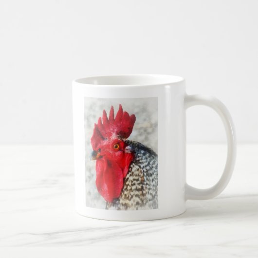 Portret van een Rooster Koffiemok (Rechts)
