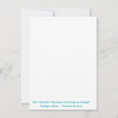 Portret van een ruige Sable Collie Bedankkaart (Achterkant)