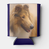 Portret van een ruige Sable Collie Blikjeskoeler (Voorkant)