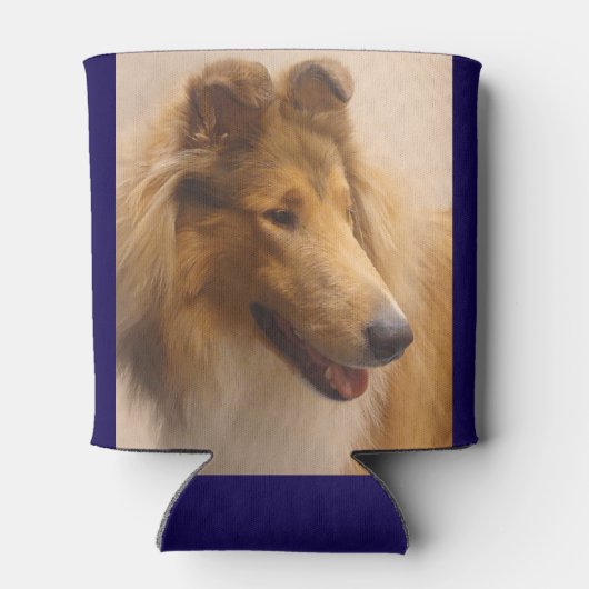 Portret van een ruige Sable Collie Blikjeskoeler (Achterkant)