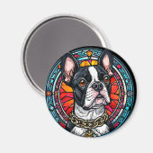 Portret van een schattige hond magneet (Voorkant / Achterkant)