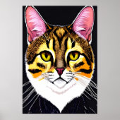 Portret van een schattige kat | AI Art Poster (Voorkant)