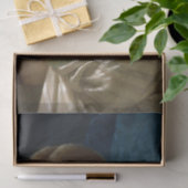 Portret van een sensuele jonge vrouw tissuepapier (Geschenk)