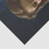 Portret van een sensuele jonge vrouw tissuepapier (Detail)