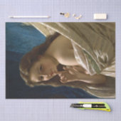 Portret van een sensuele jonge vrouw tissuepapier (Craft)