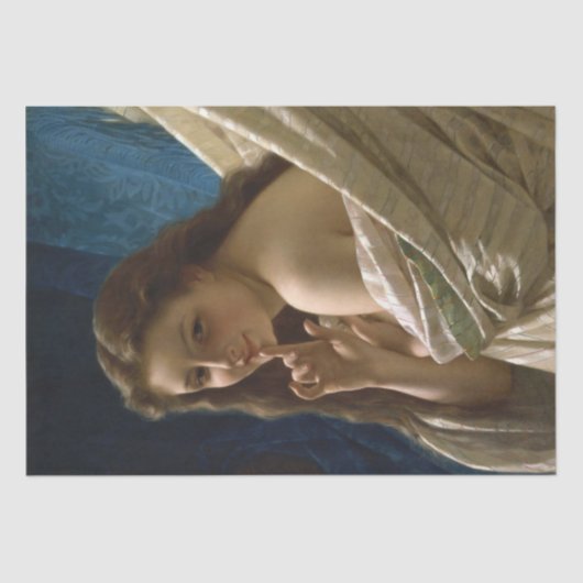 Portret van een sensuele jonge vrouw tissuepapier (Voorkant)