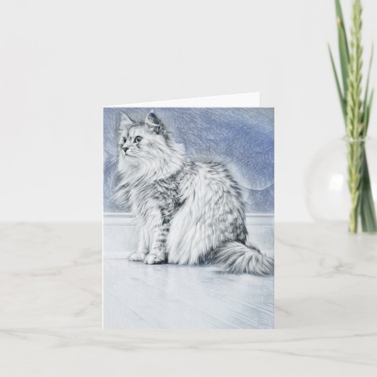 Portret van een Siberische Kaart (Voorkant)